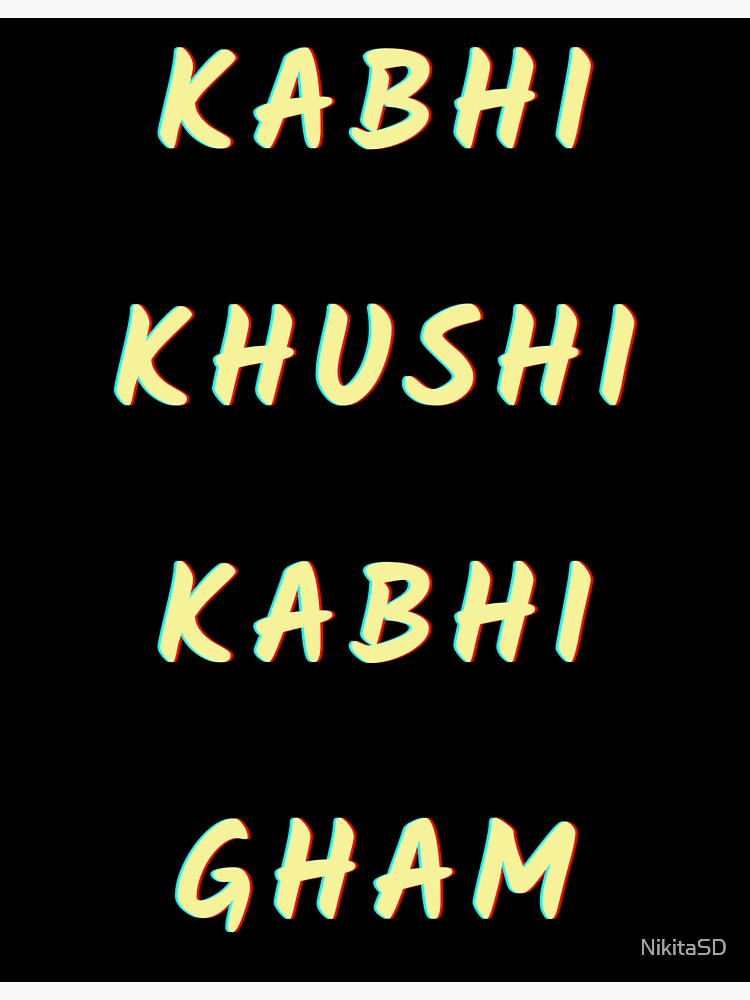 Kabhi Khushi Kabhie Gham Sticker