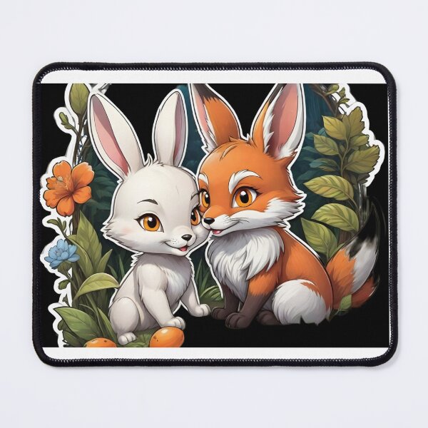Item preview, Rabbit and fox kindness designed and sold by abdelaziz0.