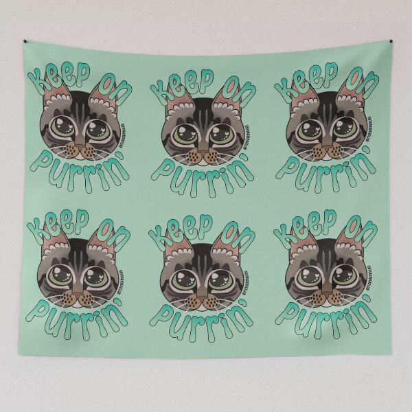 Item preview, Keep on Purrin Ricky Wobbles designed and sold by RickyWobbles.