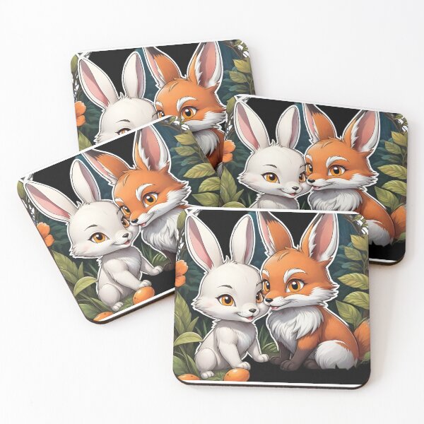 Item preview, Rabbit and fox kindness designed and sold by abdelaziz0.