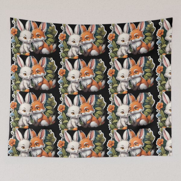 Item preview, Rabbit and fox kindness designed and sold by abdelaziz0.