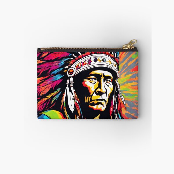 Item preview, Colorful Native American Indian Chief designed and sold by TheDarkWardrobe.