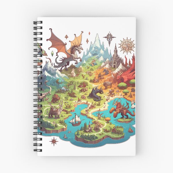 Item preview, Stylized map of a fantasy world designed and sold by LongIslandDesgn.