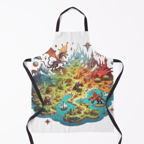 Item preview, Stylized map of a fantasy world designed and sold by LongIslandDesgn.
