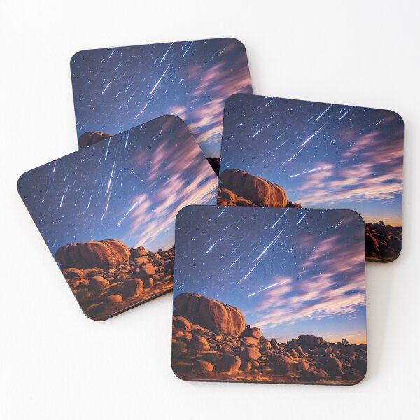 Item preview, Deserted landscape at night with starry sky - Landscape photography designed and sold by TheArtistOf2022.