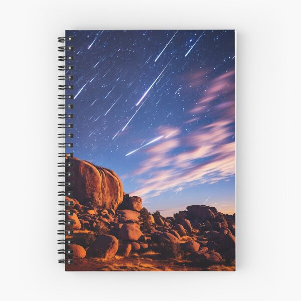 Item preview, Deserted landscape at night with starry sky - Landscape photography designed and sold by TheArtistOf2022.
