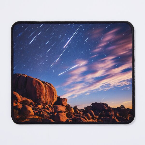 Item preview, Deserted landscape at night with starry sky - Landscape photography designed and sold by TheArtistOf2022.