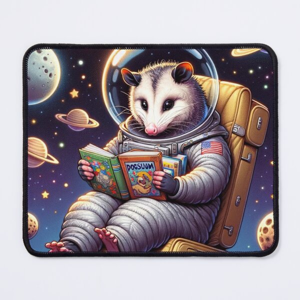 Item preview, Astronaut Opossum: Floating Through Stories designed and sold by ArtFeverShop.