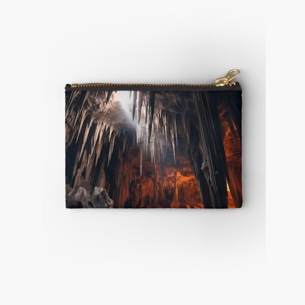 Item preview, Inside a cave with pointy rock formations - Landscape photography designed and sold by TheArtistOf2022.