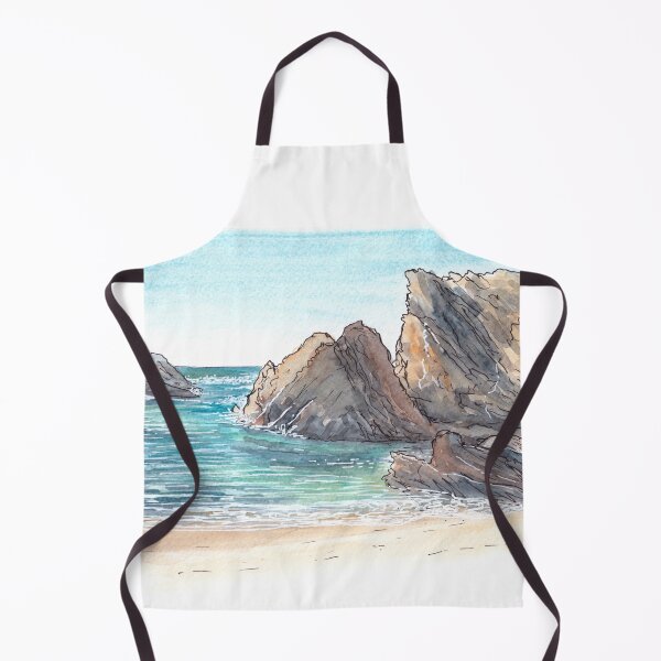 Item preview, Portuguese Beach - Porto Covo Watercolour designed and sold by Tom Napper Design.