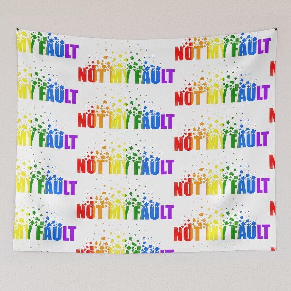 Item preview, not my fault quotes themed graphic design by ironpalette designed and sold by ironpalette.