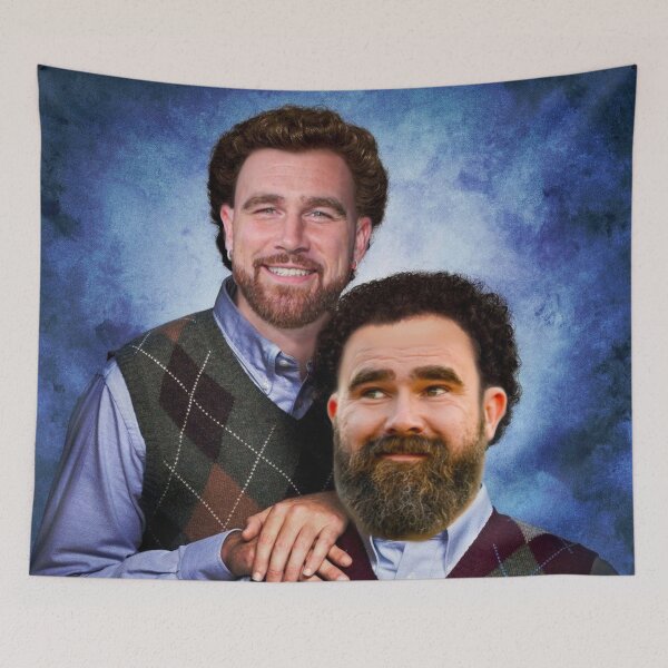 Item preview, Kelce Brothers Portrait designed and sold by Amadea318.