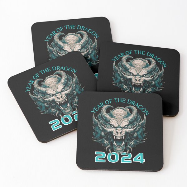 Item preview,  Cold Blue  Dragon -Year of the Dragon- chinese Zodiac Theme-black Background designed and sold by CosmicNook1.