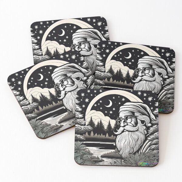 Item preview, Retro Christmas Night - Stoner Santa Weed 74 designed and sold by Benito Del Ray.
