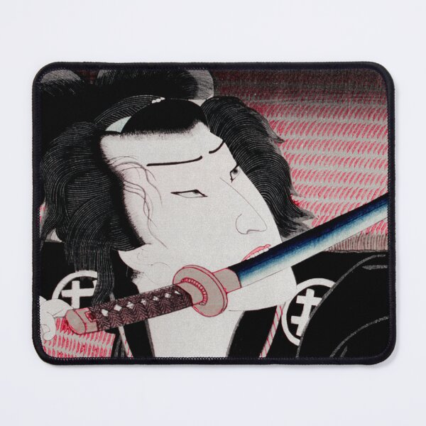 Item preview, Traditional Japanese Ukyio-e Style Illustration of An Actor with a Sword (1835-1900) by Toyohara Kunichika designed and sold by BossyCatHome.