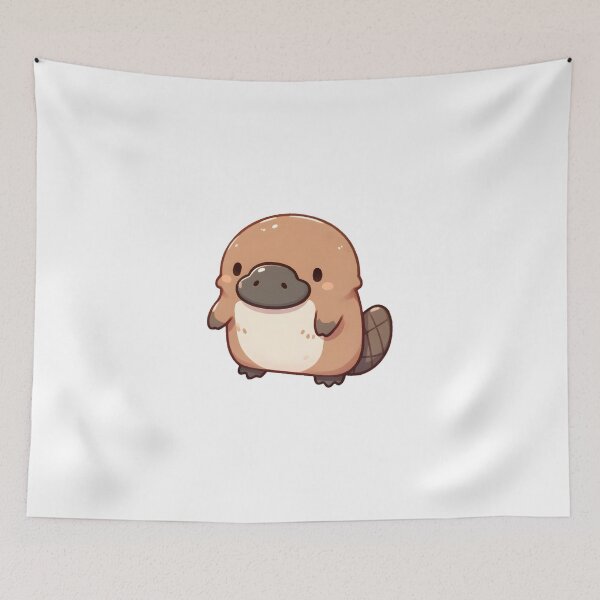Aperçu de l'œuvre Cheerful Platypus Smiling Delightfully créée et vendue par UmbrellaStudio1.