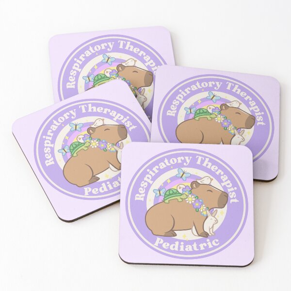 Item preview, Cute Pediatric Respiratory Therapist, Purple Capybara Design designed and sold by AryaSubramanian.