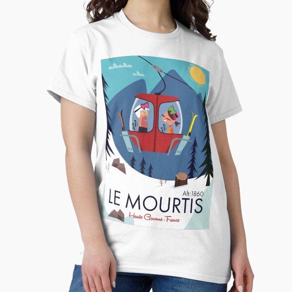 Aperçu de l'œuvre Affiche ski Le Mourtis créée et vendue par GAGodel.