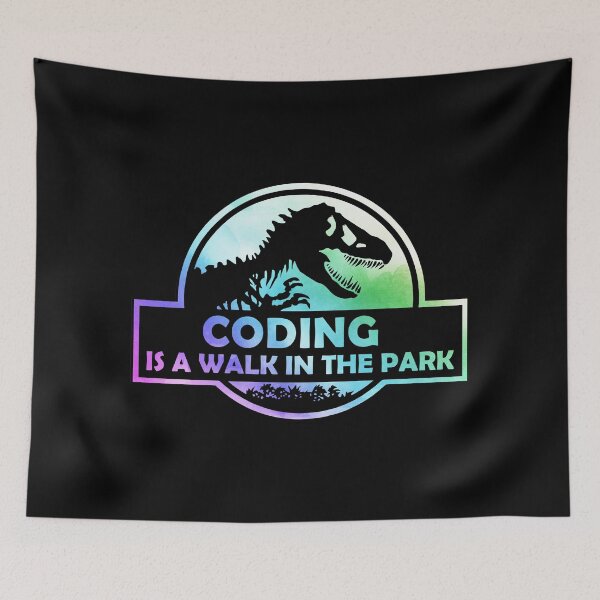 Item preview, Coding Is A Walk In The Park designed and sold by silverhexagon.