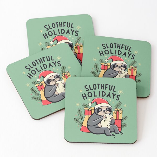 Item preview, Have A Slothful Christmas Holiday Artwork designed and sold by Collision19.