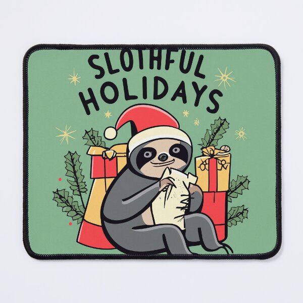 Item preview, Have A Slothful Christmas Holiday Artwork designed and sold by Collision19.