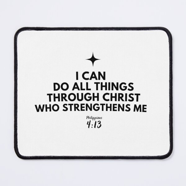 Item preview, I Can Do All Things Through Christ Who Strengthens Me, Philippians 4:13 | Christmas Collection | White designed and sold by Patryk Włodyka.