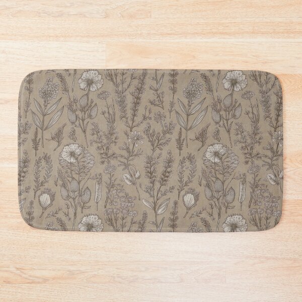 Item preview, Botanic design brown designed and sold by Alessandro Remo Mazzoni Remotextiles.