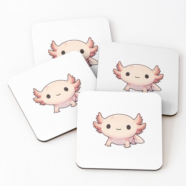 Item preview, Axolotl Cartoon Enjoying a Relaxing Day designed and sold by UmbrellaStudio1.