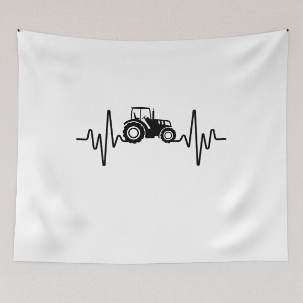 Item preview, Tractor Heartbeat EKG Farmer Tractor Farmer Agriculture designed and sold by QUOTABLE STICKERS.