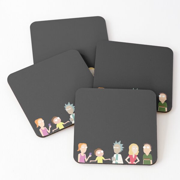 Minimalist Smith Family Coasters (Set of 4)
