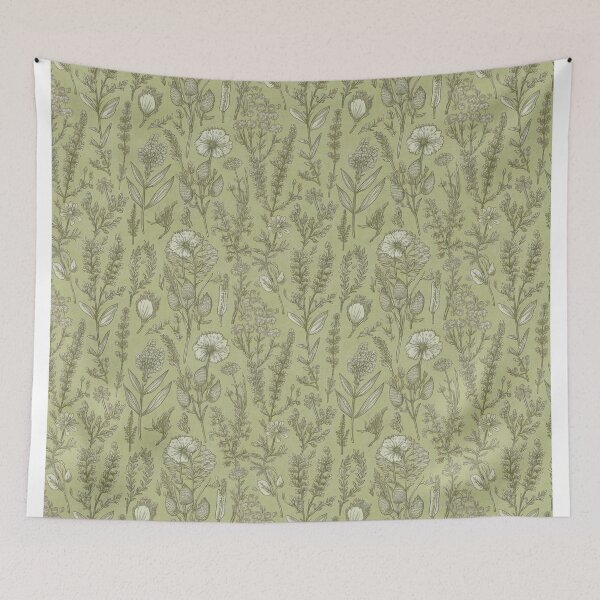 Item preview, Botanic design yellow green designed and sold by Alessandro Remo Mazzoni Remotextiles.