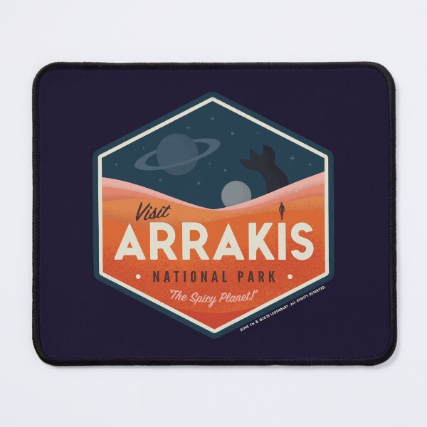 Item preview, Visit Arrakis – The Spicy Planet! – Vintage National Park Travel badge designed and sold by thedesigngarden.