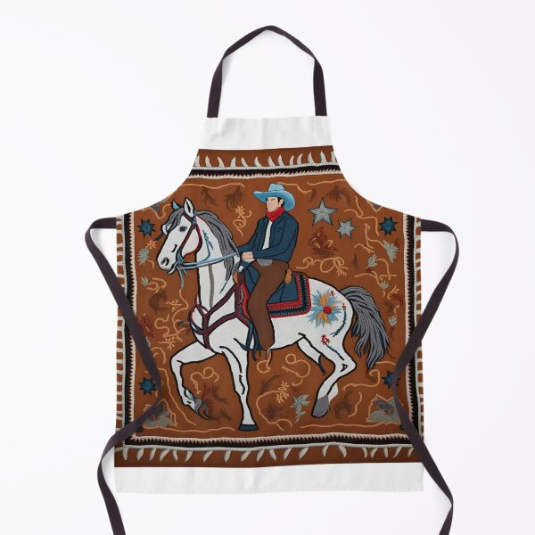 Item preview, intricately embroidered cowboy on a horse pattern designed and sold by PutiPato42.