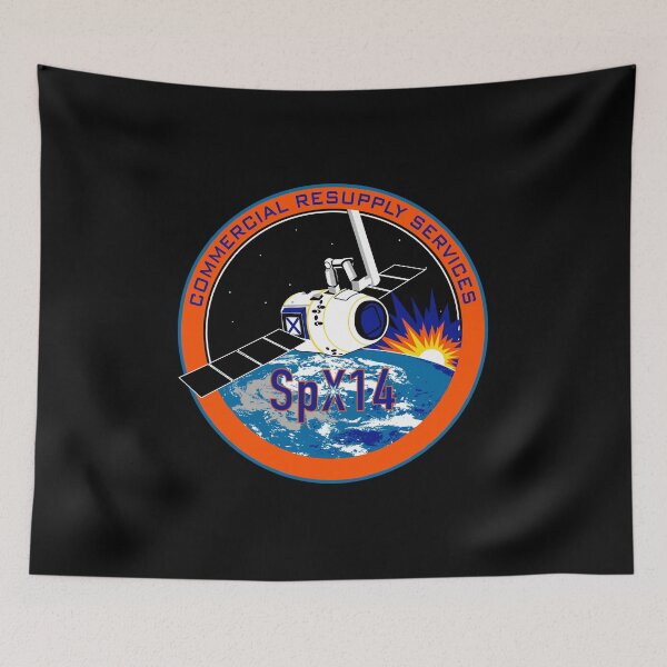 Item preview, NASA / SpaceX Commercial Resupply Services CRS-14 (SpX-14) Mission Patch designed and sold by bobbooo.