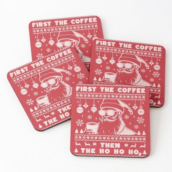 Item preview, Santa Claus, First the Coffee, Then the Ho Ho Hos! designed and sold by DesignByJeff.