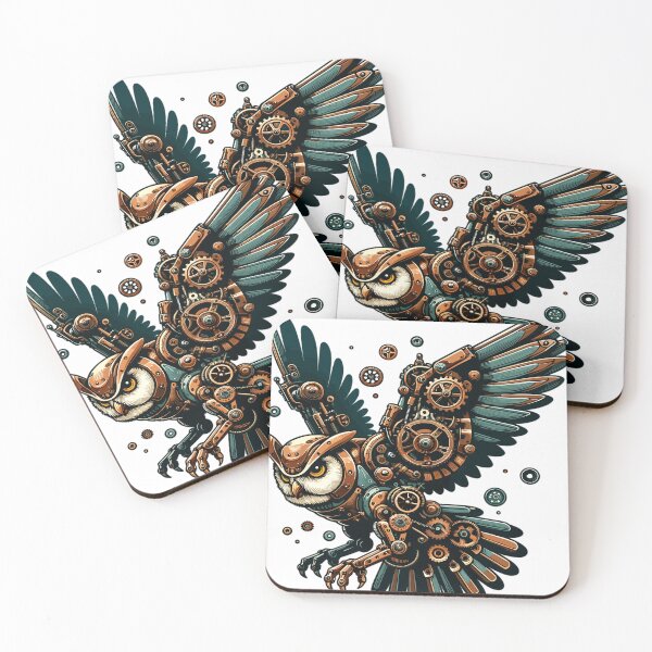 Item preview, Steampunk Owl: Mechanical Flight designed and sold by LongIslandDesgn.