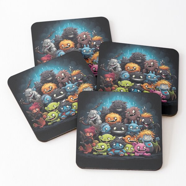 Item preview, Adorable cartoon characters kind of creepy designed and sold by artyficial-.