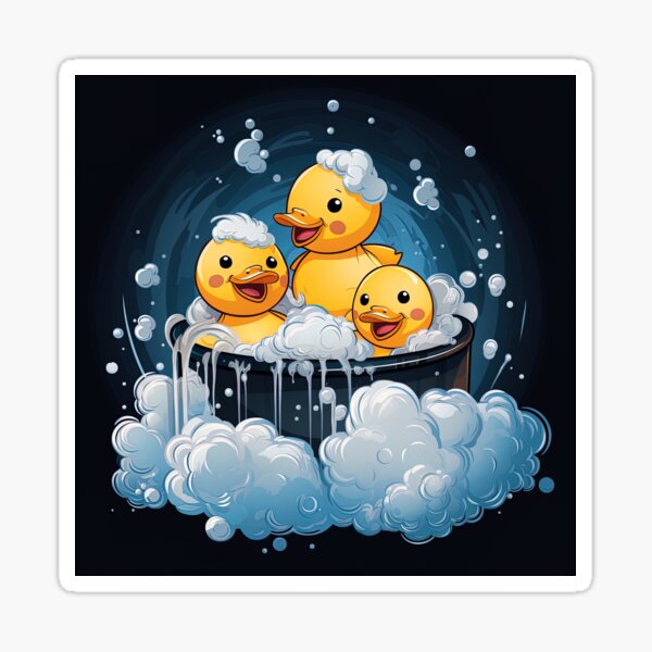 Ducks Bubble Bath Scented Stickers by Eureka