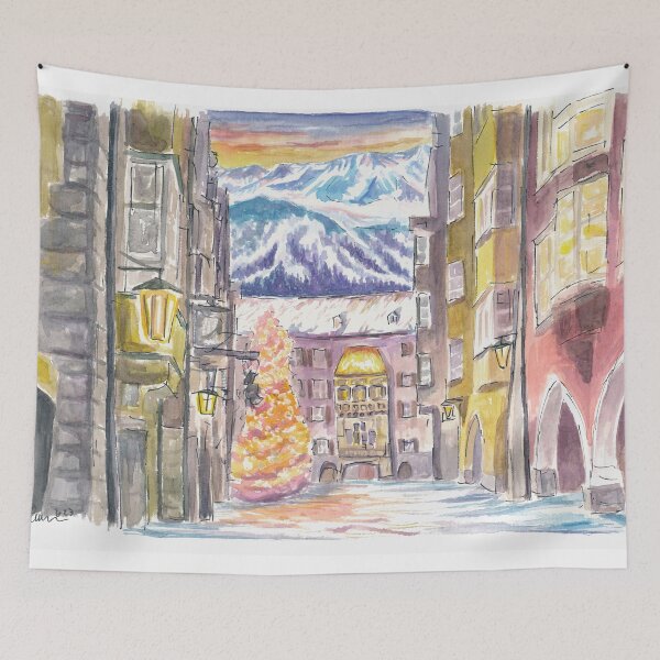 Item preview, Innsbruck WInter Romance Times with Golden Roof designed and sold by artshop77.