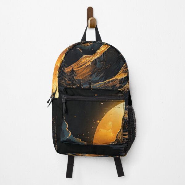 Item preview, dark and orange peak of a mountain designed and sold by artyficial-.
