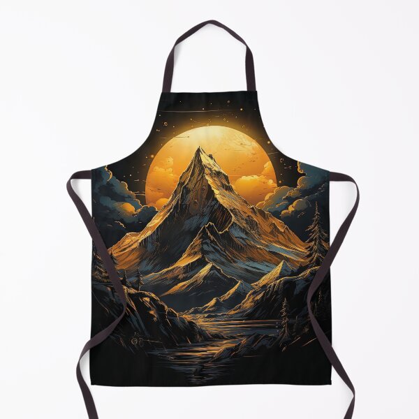 Item preview, dark and orange peak of a mountain designed and sold by artyficial-.