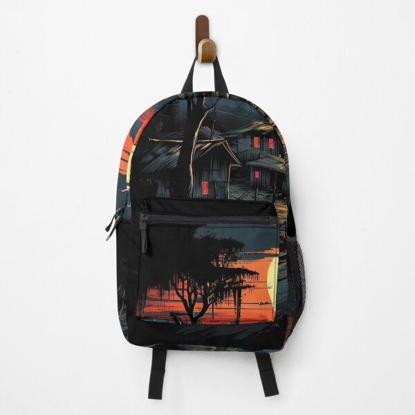 Item preview, dark village at dusk designed and sold by artyficial-.