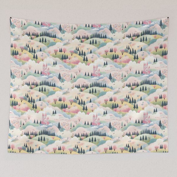 Item preview, Dreamy Castle Meadows designed and sold by Fizzycat.