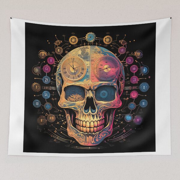 Item preview, intellectual skull steampunk designed and sold by artyficial-.