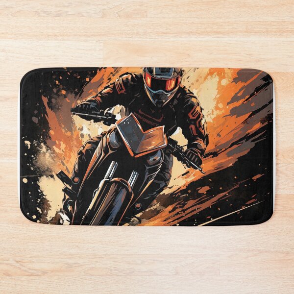Item preview, motorbike speeding in orange color designed and sold by artyficial-.
