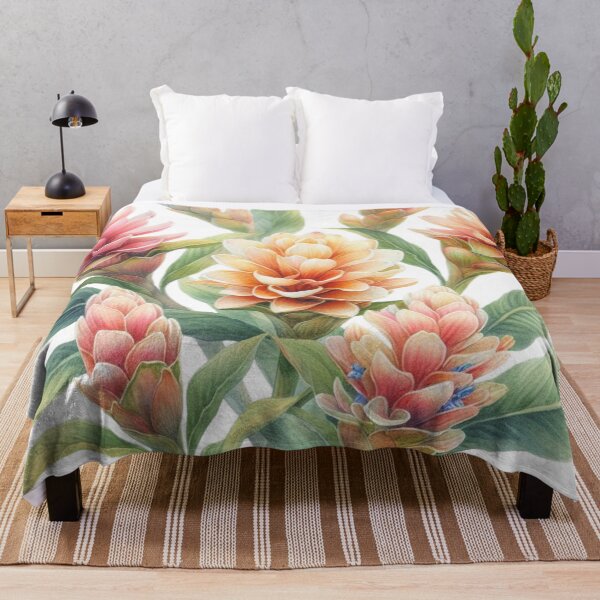 Item preview, Watercolor painting of ginger flower 23 designed and sold by I-HERE.