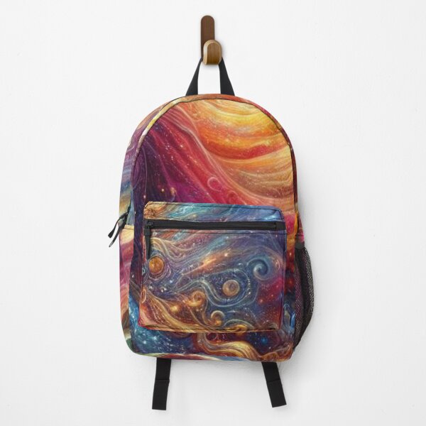 Item preview, Galaxy with vibrant colors and cosmic elements with mystical beings designed and sold by liakook15.