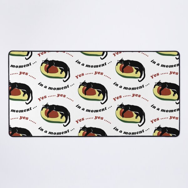 Item preview, Yes ...yes... in a moment Funny Avocado Cat AvoGATO Essential T-shirt designed and sold by MAGness.