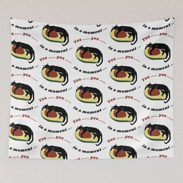 Item preview, Yes ...yes... in a moment Funny Avocado Cat AvoGATO Essential T-shirt designed and sold by MAGness.