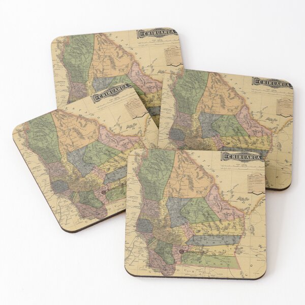 Item preview, Chihuahua antique map designed and sold by bascconut.